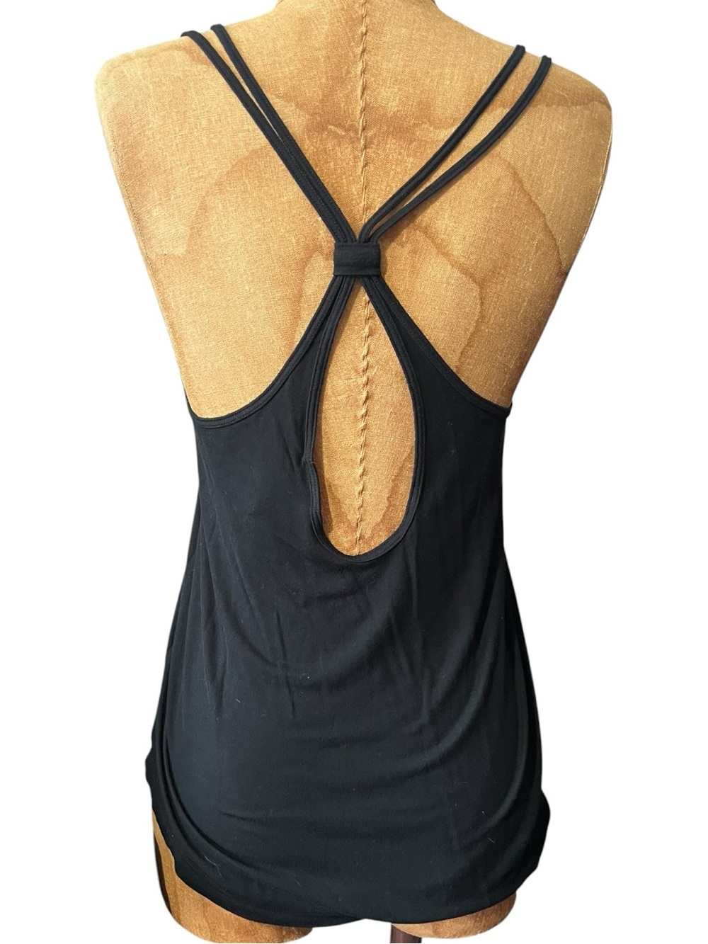 PINK Victoria's Secret Black Double Strap Tank Top Tennessee Vols XS Like New! - Picture 3 of 7